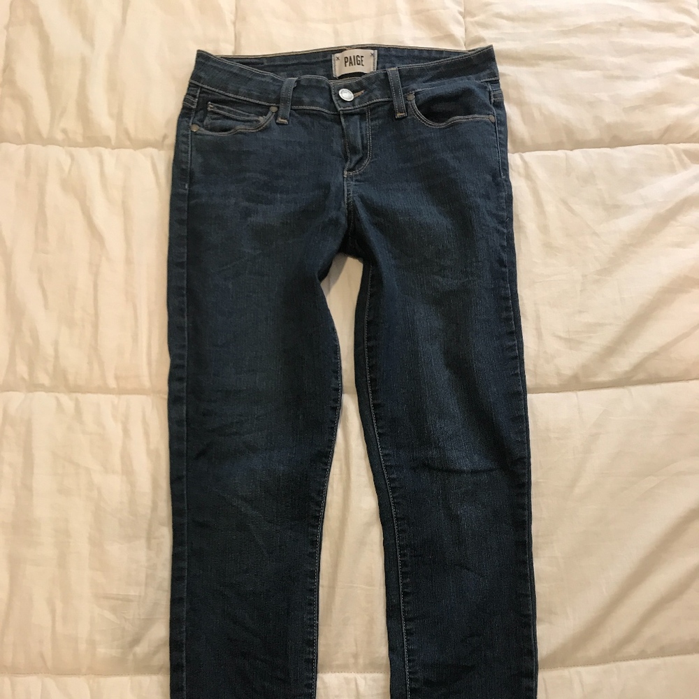 PAIGE 'VERDUGO' LOW RISE ANKLE JEANS